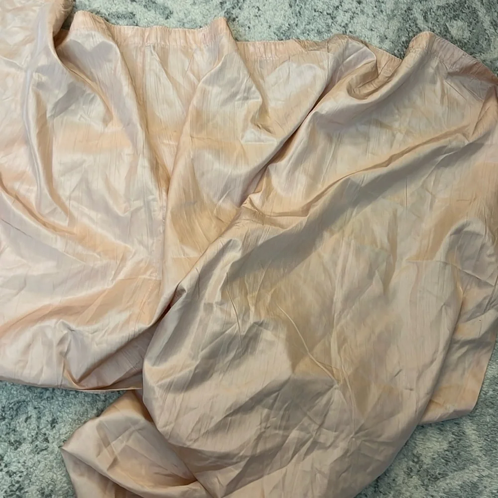 Pink shower curtain